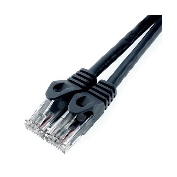 【5個セット】ホーリック LANケーブル UTP カテゴリー6A 10m ブラッ