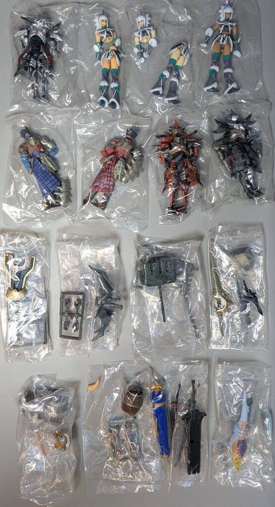 モンスターハンター 可動狩人8種・可動狩人G7種+α 15体セットまとめ売りレア バンダイ MRSモンスターハンター可動狩人G 全8種セット - メルカリ