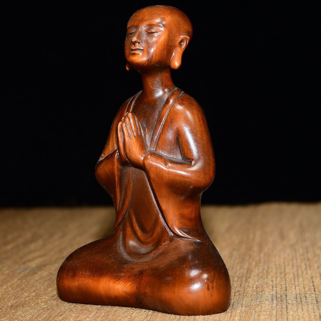 珍品 木彫仏像 龍鳳観音菩薩座像 彫刻 仏教工芸 柘植材 仏師で仕上げ 珍品 木彫仏像 龍鳳観音菩薩座像 彫刻 仏教工芸 柘植材 仏師で仕上げ