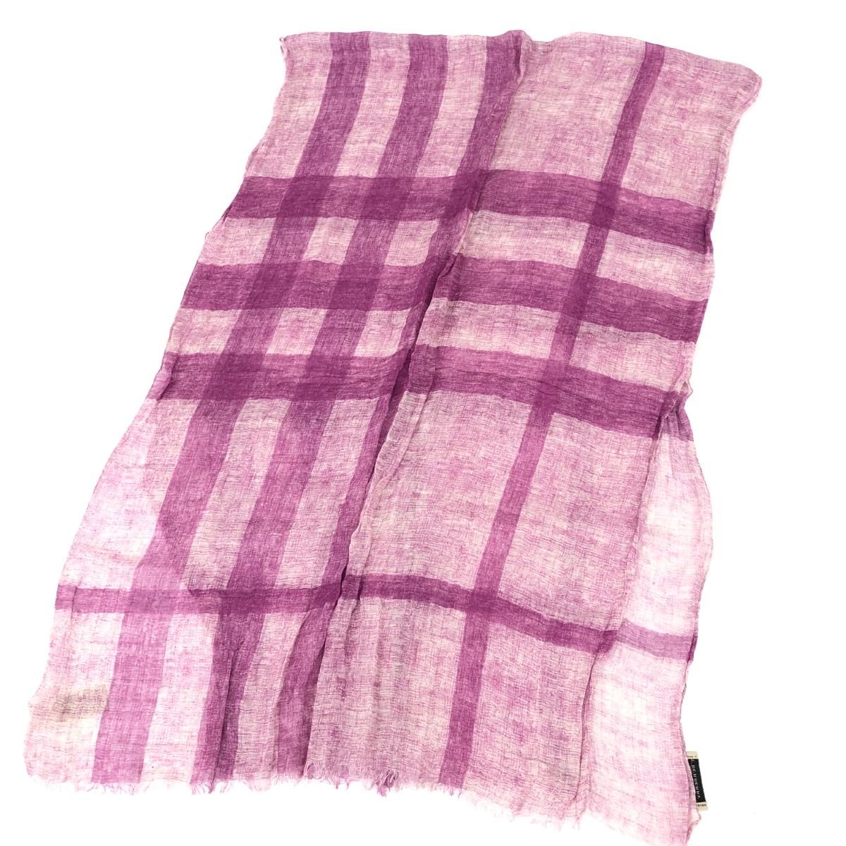 Burberry ストール/MADE IN ITALY 新品タグ付 バーバリー 大判 シルク