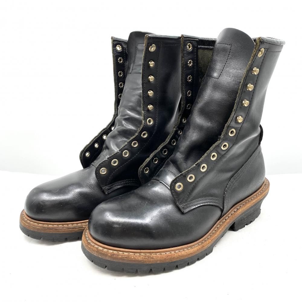 【A-YU】オーダーページ RED WING ロガーブーツ スチールトゥ ブラック サイズ25.5cm