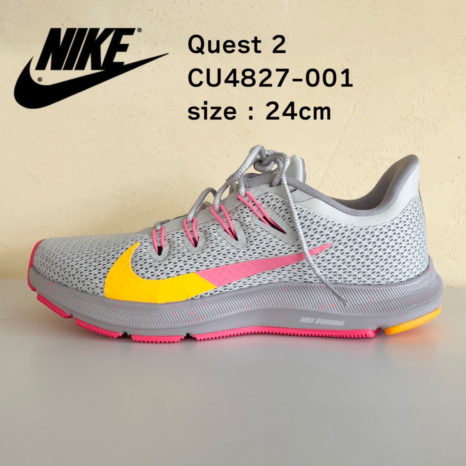 NIKE】Quest 2 ナイキ クエスト2 24cm - メルカリ