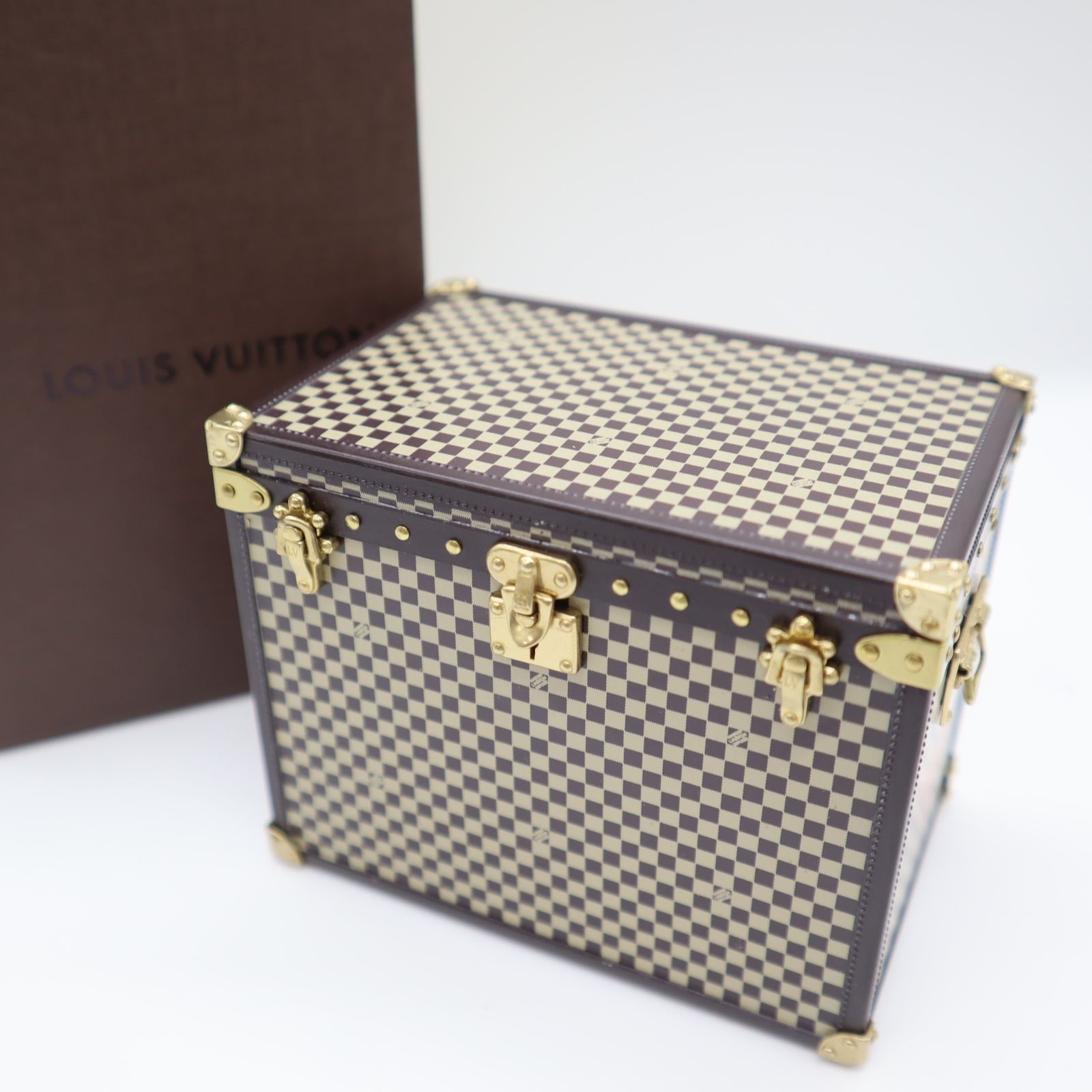 LOUIS VUITTON ルイヴィトン マルシャポー ダミエ トランク型ペーパー