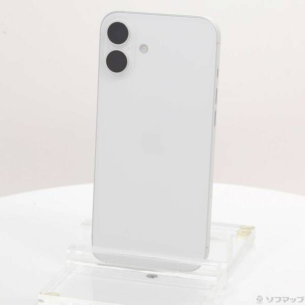 中古品〕 iPhone16 Plus 128GB ホワイト MXVC3J／A SIMフリー【258】