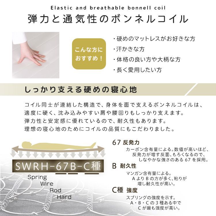 ♪ボンネルコイル 脚付き ロールマットレス ダブル ベッド 脚付きベッド 一体型ベッド ボンネルコイル HOMU-JOURNEY_COM