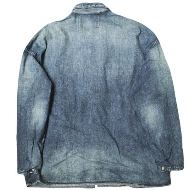 N.HOOLYWOOD エヌハリウッド ミスターハリウッド 22SS CPO DENIM JACKET ヴィンテージ加工 リバーシブルデニムジャケット 9221-BL03-009 42 TEST PRODUCT EXCHANGE SERVICE カバーオール