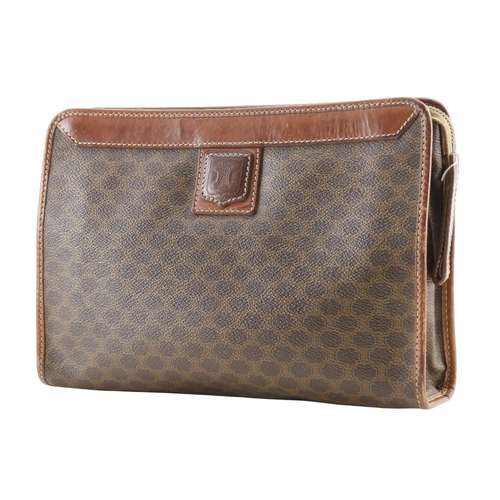 1円スタート】ヴィンテージ CELINE セリーヌ マカダム PVC レザー 巾着