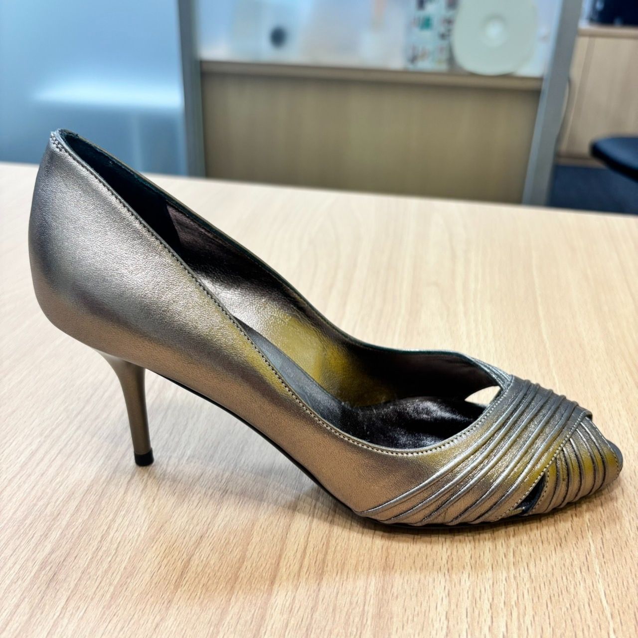 Salvatore Ferragamo オープントゥパンプス EL6】SalvatoreFerragamo サルバトーレ フェラガモ パンプス