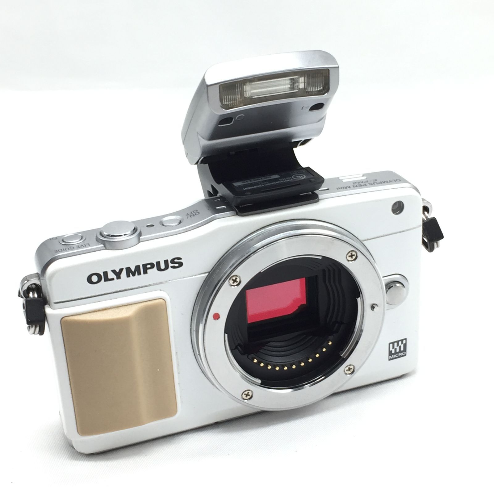 訳アリ】OLYMPUS ミラーレス PEN mini E-PM2 レンズキット ホワイト 