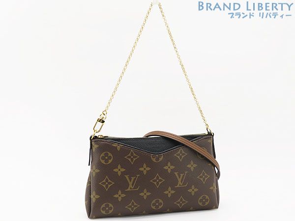ルイヴィトン LOUISVUITTON モノグラム パラス クラッチ 3WAY ショルダーバッグ クラッチバッグ ポシェット ハンドバッグ アクセサリーポーチ ノワール ブラック M41639