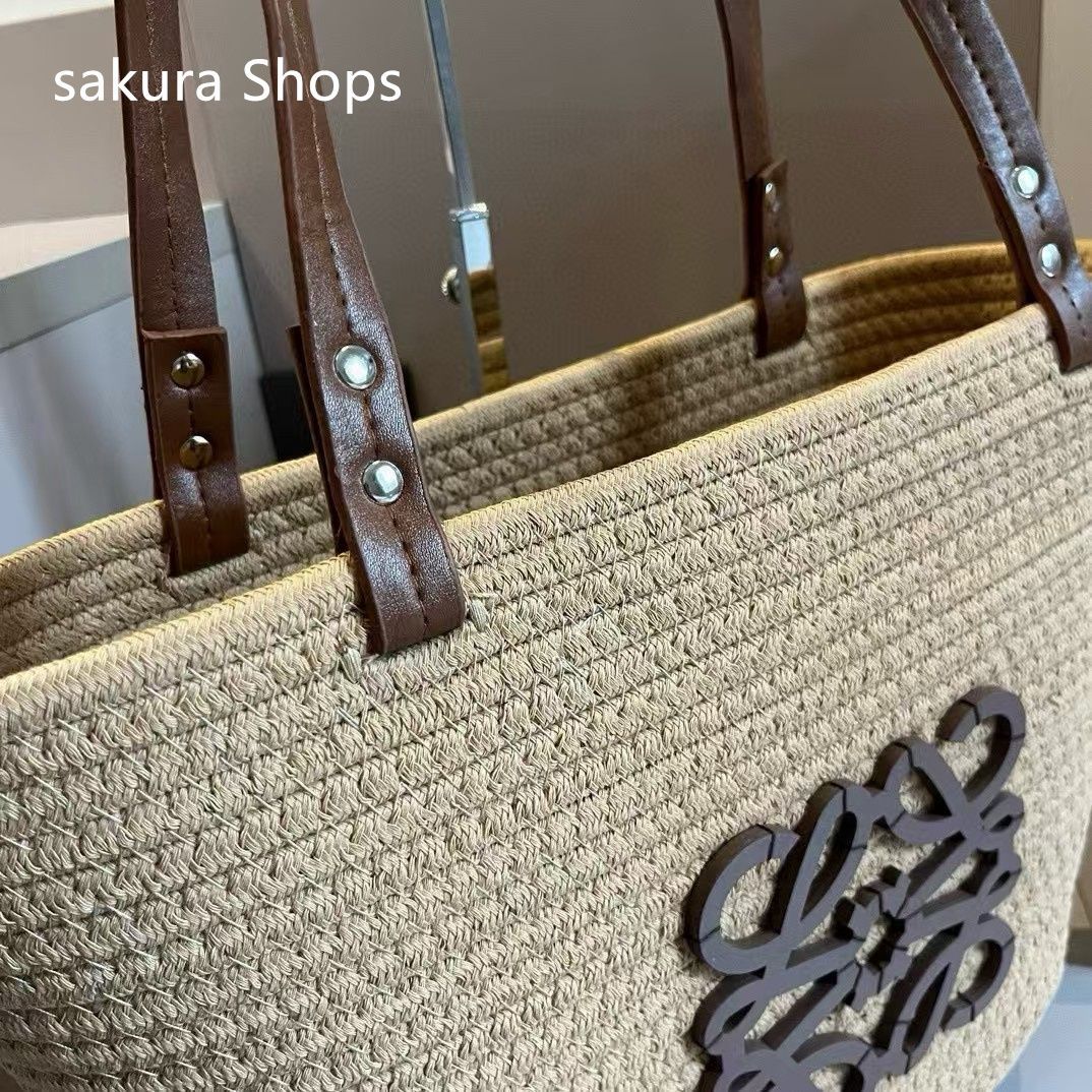 LOEWE - LOEWE カゴバッグ トートバッグ ラフィア レディースの