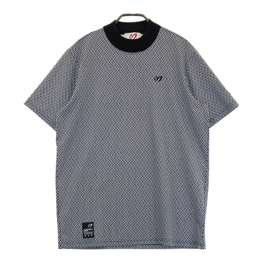 サイズ 5 MASTER BUNNY EDITION マスターバニーエディション ハイネック 半袖Tシャツ ロゴプリント ブラック系 240101396359 ゴルフウェア メンズ ストスト