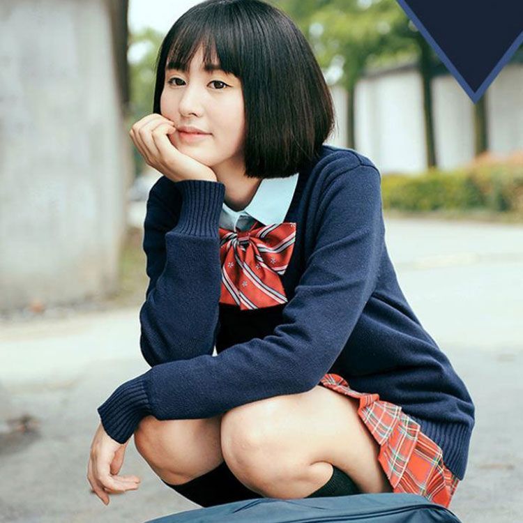 スクール セーター 制服 Vネック 綿 スクールセーター ニット