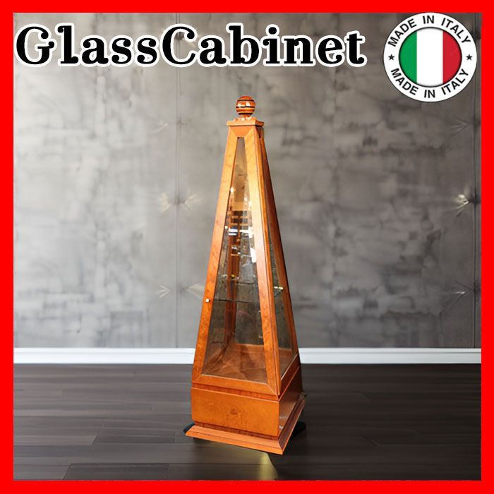 カルパネリ オベリスク ガラスキャビネット glass cabinet 三角