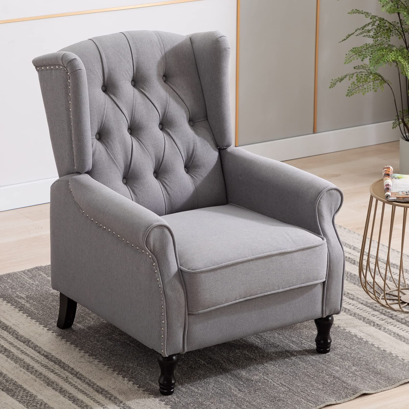 カウチ 一人暮らし 北欧テイスト モダン 座り心地が良い ソファ ハイバック リラックスソファ 1人掛け ソファー グレー Altrobene