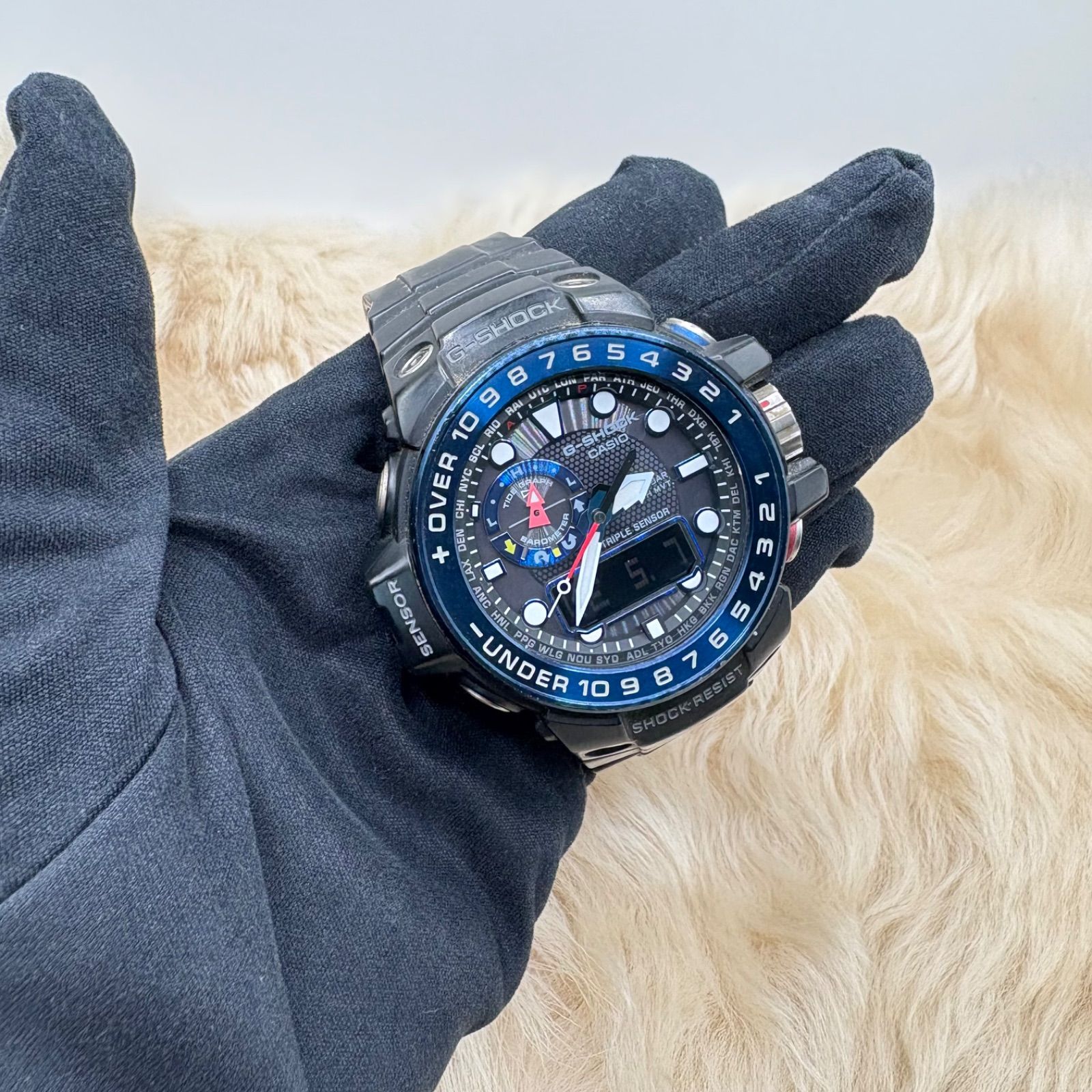 稼働品 CASIO カシオ G-SHOCK ガルフマスター 電波ソーラー MASTER OF 