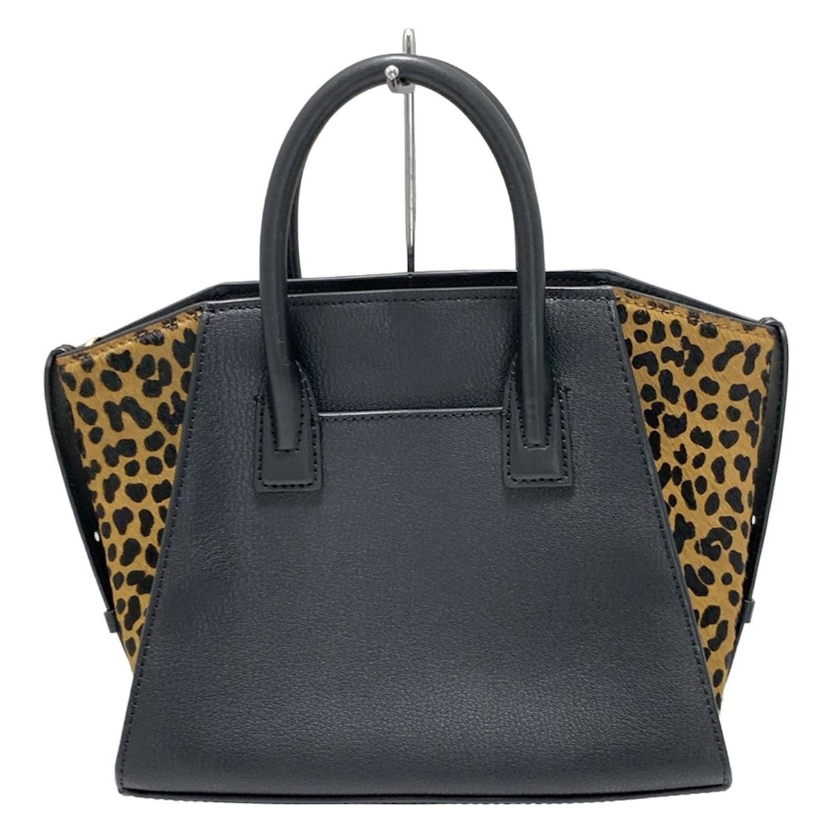 MICHAEL KORS(マイケルコース) ハンドバッグ美品 - 黒×ブラウン