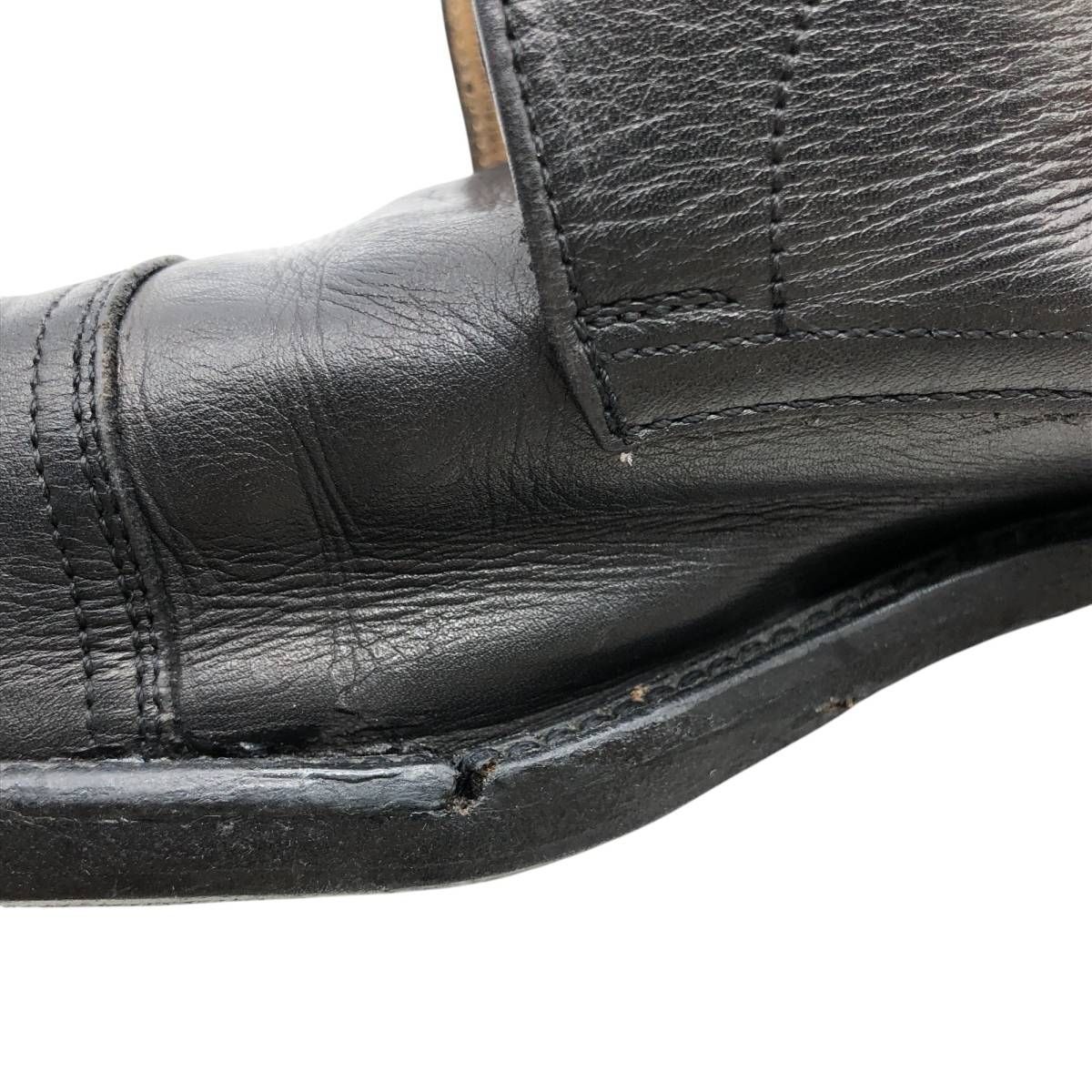 スクエアトゥ ストレートチップシューズ