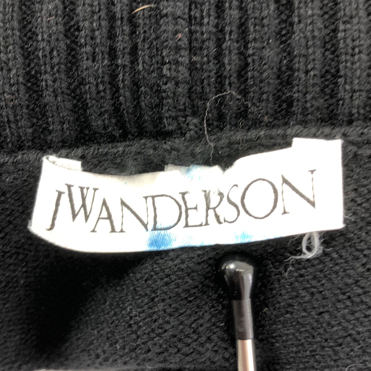 JW Anderson / ジェイダブルアンダーソン | ウール エレファント インターシャ ハイネックニット | S | ブラック | メンズ JW Anderson / ジェイダブルアンダーソン | ウール エレファント