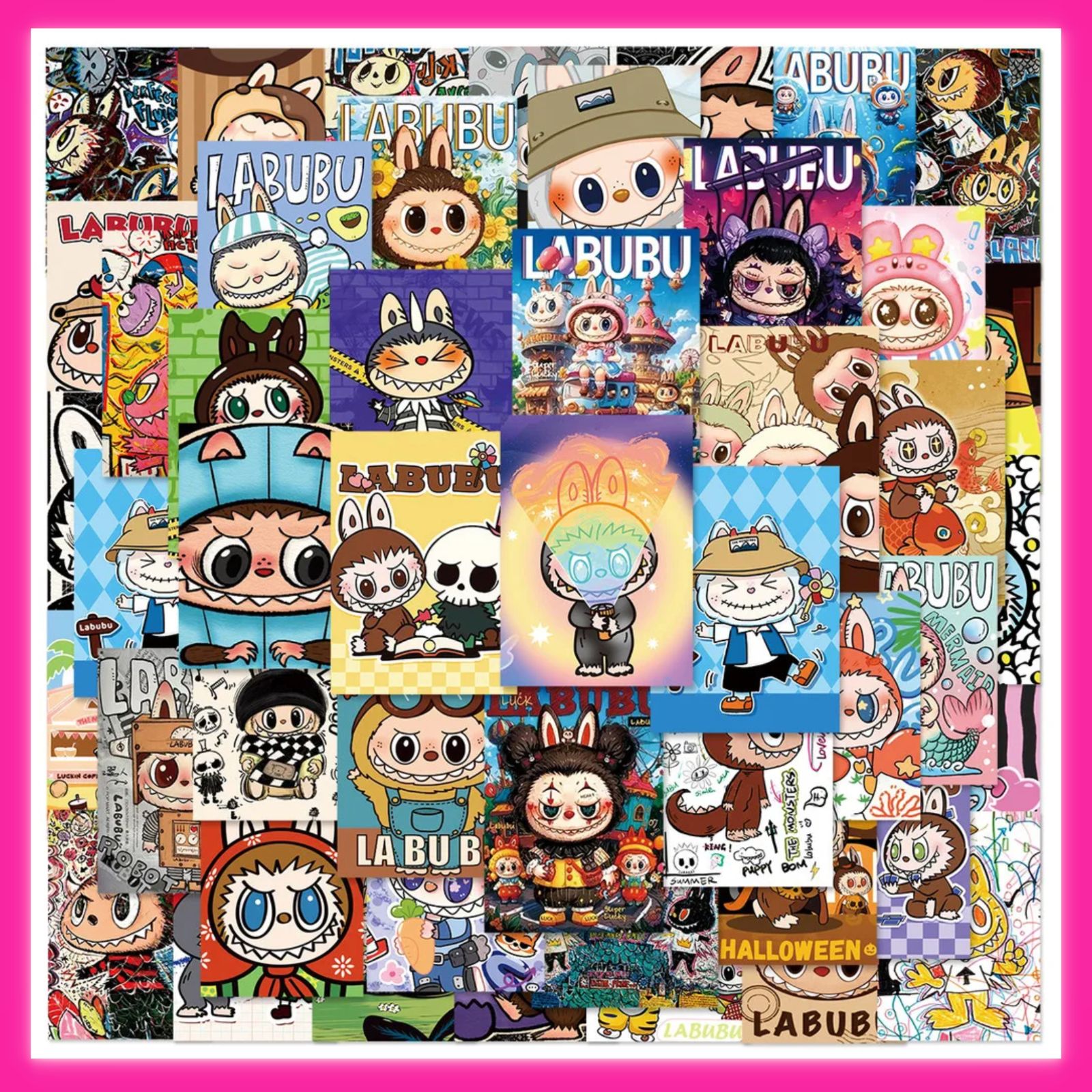 🩷24時間以内発送🩷ラブブ シール 50枚まとめ売り⑩🩷【ポップ