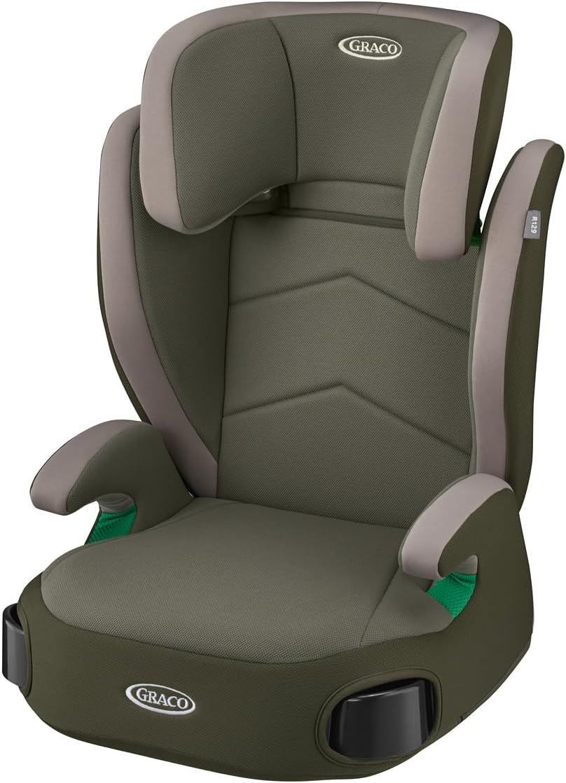 【極美品】 GRACO(グレコ) ジュニアプラスネクスト R129適合 3歳半頃～12歳頃まで  (フォレストカーキ) 2198155 K0823 0905ML004 0120240902100665