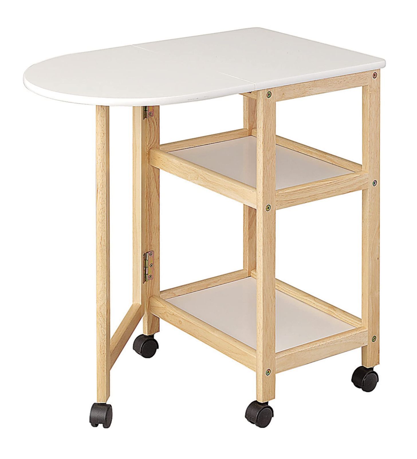 ワゴン 収納 カート 天板付 キャスター付 パール金属 ホワイト キッチン N-7802