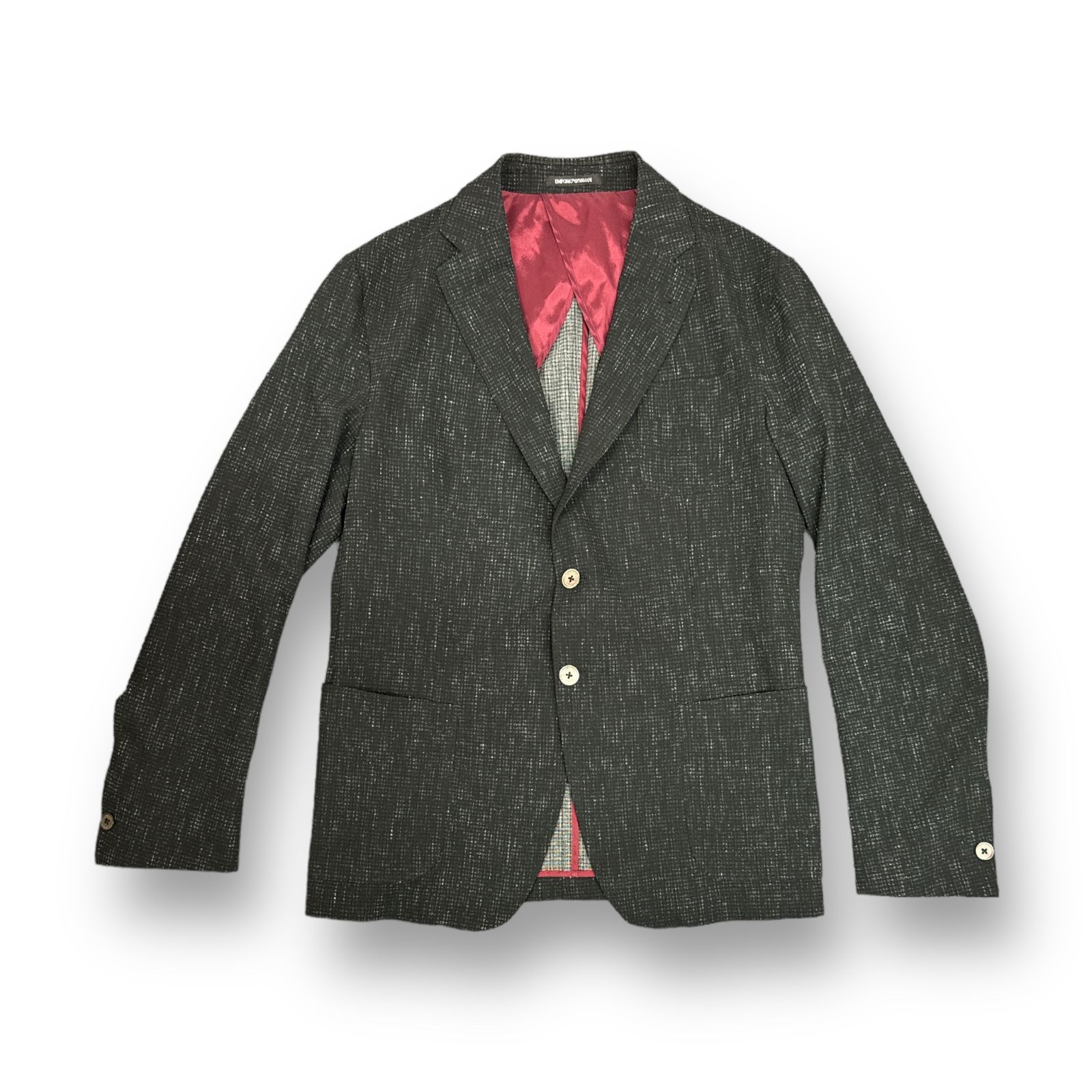 国内正規 EMPORIO ARMANI シアーサッカー セットアップ スーツ 