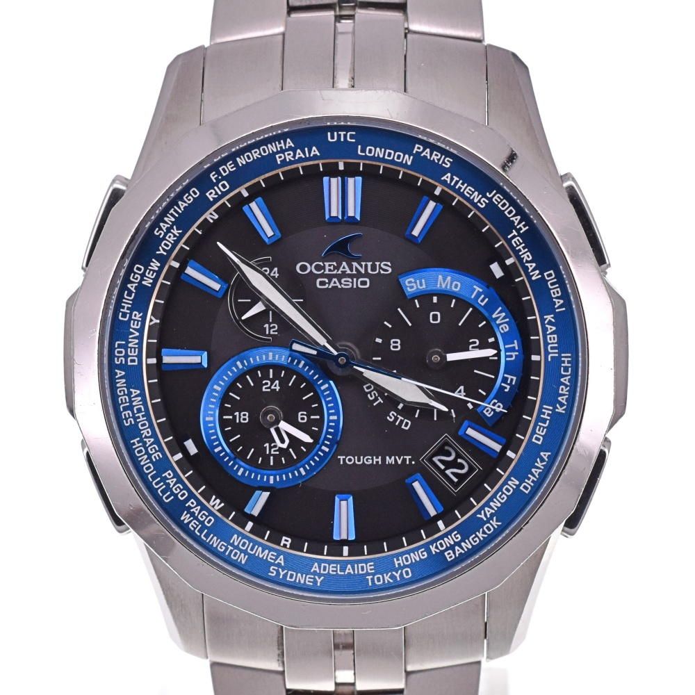 カシオ CASIO OCW-S1400-1AJF オシアナス マンタ チタン ソーラー電波 メンズ 保証書付き I 139564