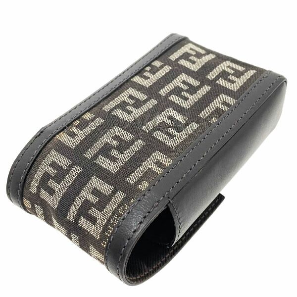 豊富な種類。 フェンディ シガレットケース ズッキーノ タバコケース キャンバス レザー 革 ダークブラウン 濃茶 こげ茶 ベージュ 7AR060 FENDI FF たばこケース 煙草入れ たばこ入れ アイコスケース iQOSケース ブランド小物