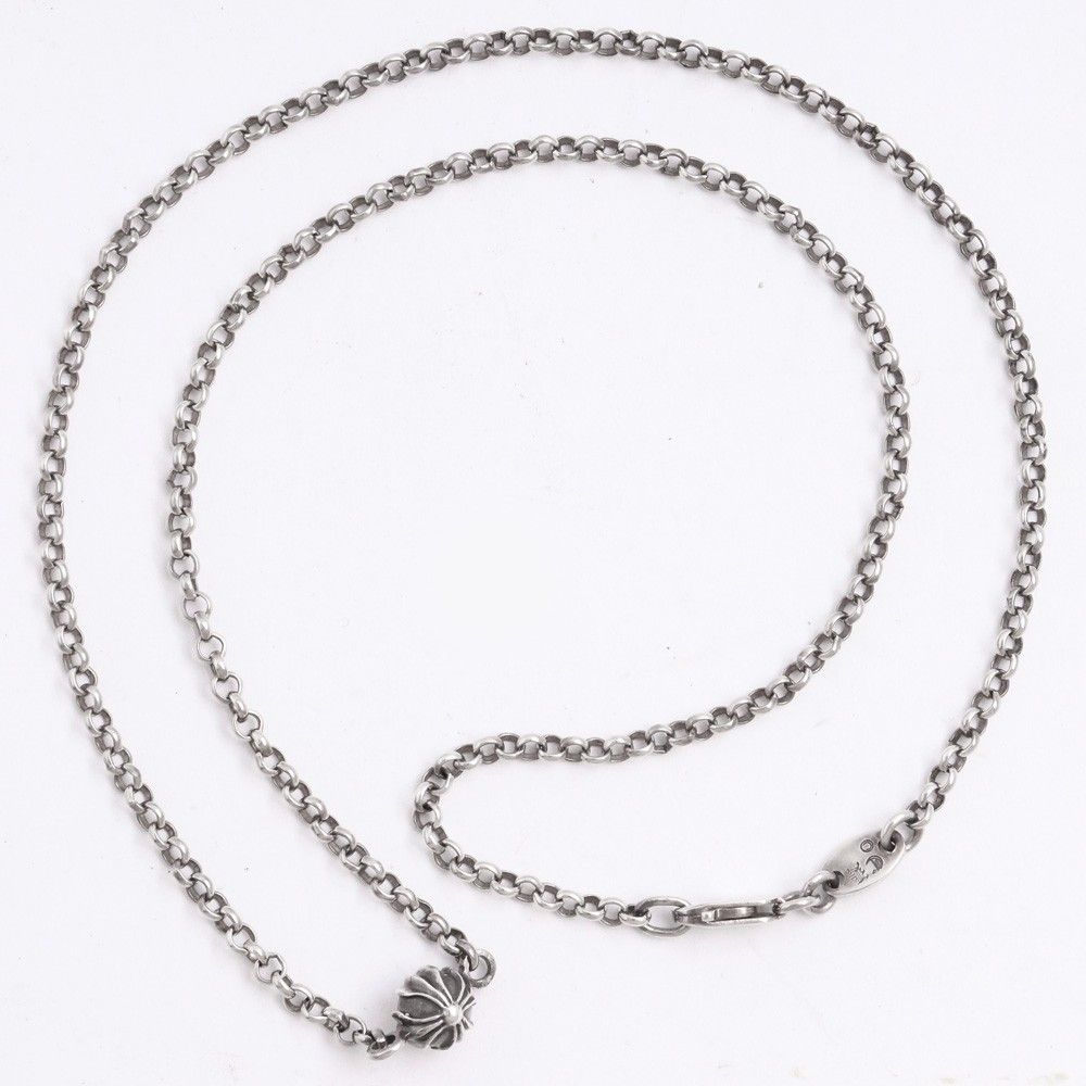 CHROME HEARTS ネックレス ロールチェーン クロスボール 16 CHROME HEARTS ネックレス ロールチェーン クロスボール 16