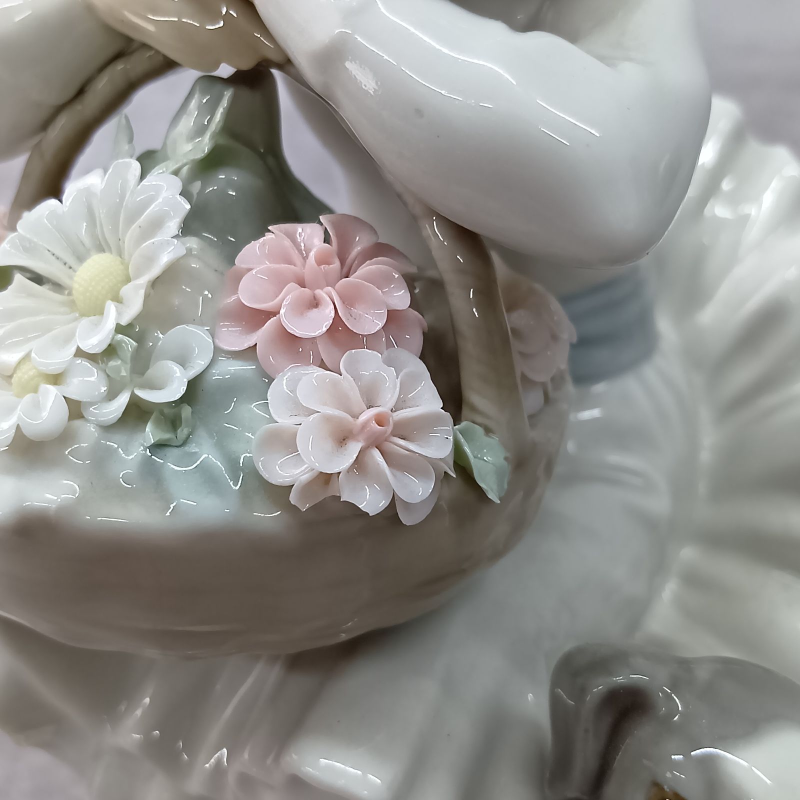 絶版】LLADRO リヤドロ 花咲く季節に 1970年代制作 高さ21cm