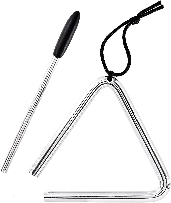 Triangle 16 cm on one side for rhythmic instruments and percussion instruments [Tmwinners] (16cm) [16cm]
