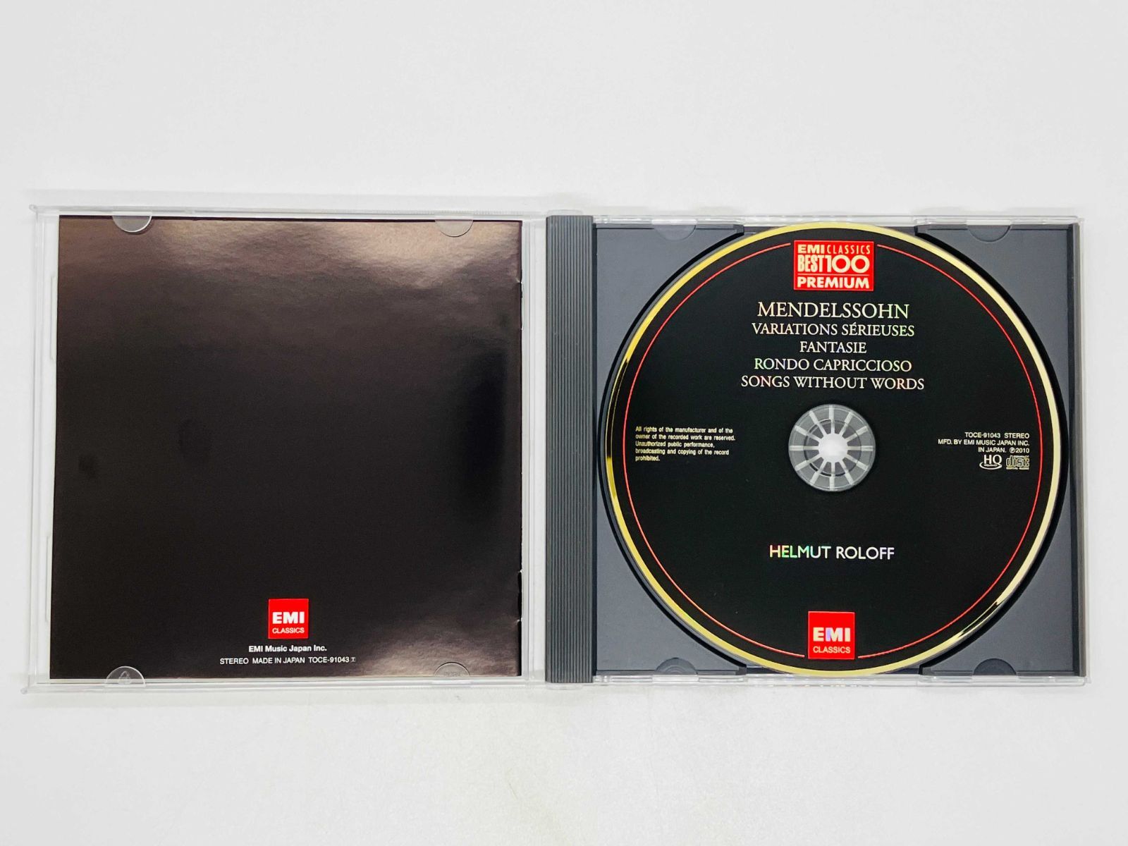 メンデルスゾーン　300枚 HQCD ヘルムート・ロロフ / メンデルスゾーン / ピアノ名曲集