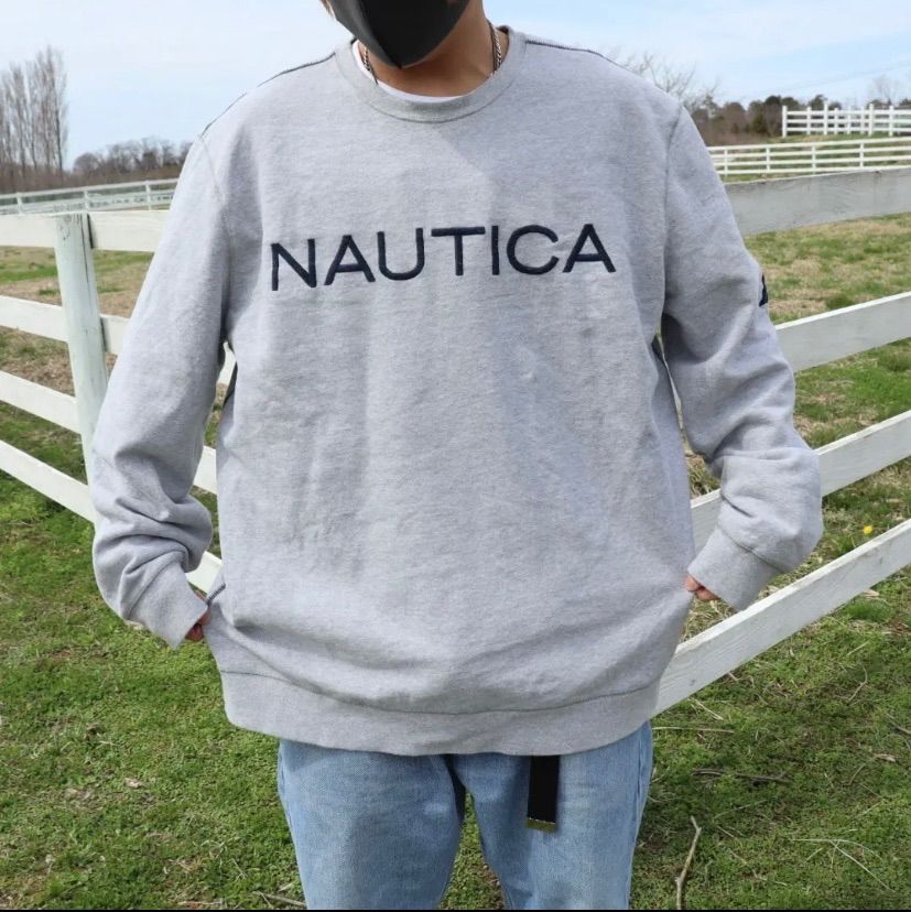 NAUTICA 刺繍ロゴ スウェット ビッグシルエット ゆるダボ 2XL - メルカリ