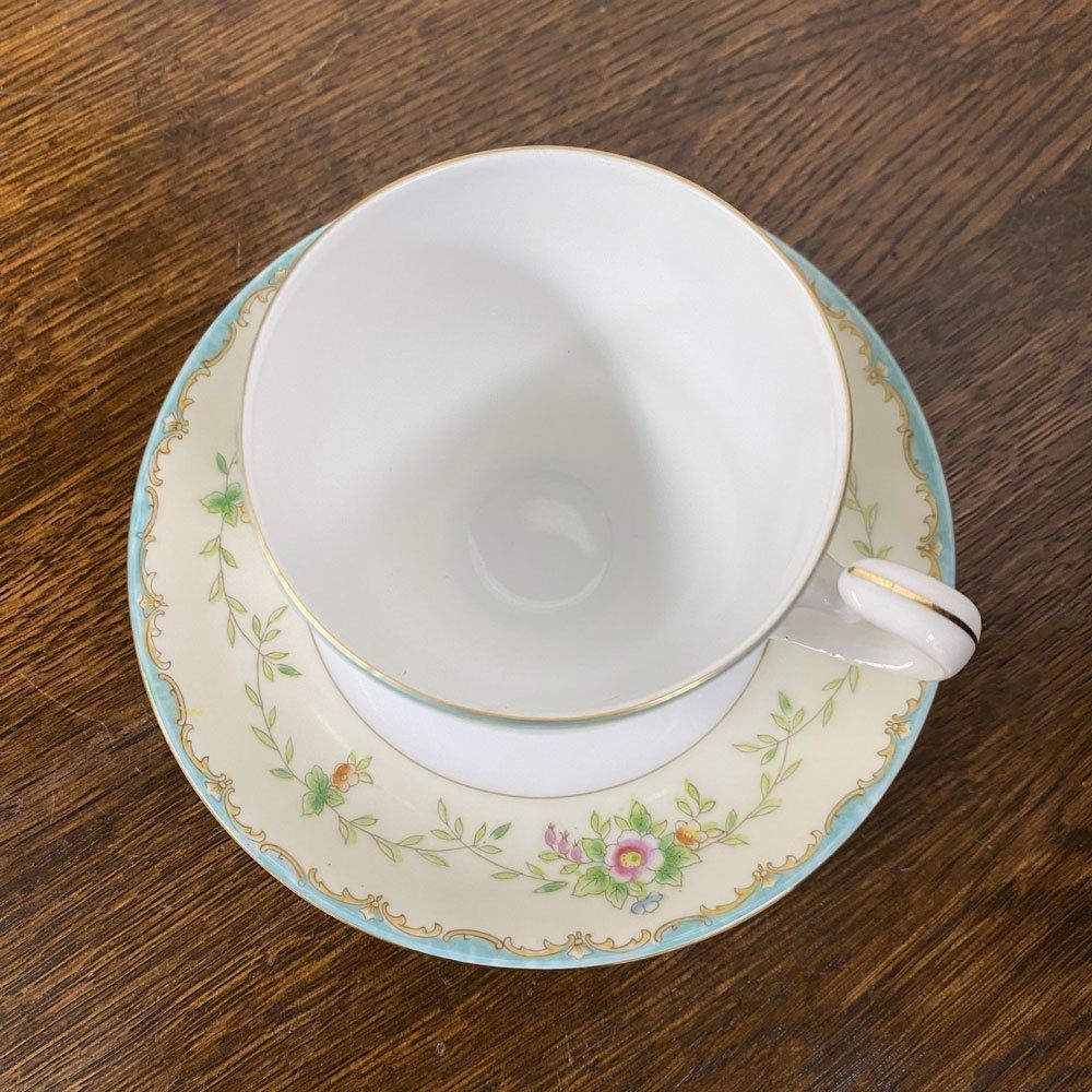 最終処分特価 オールドノリタケ 湖畔 持ち手付きトレイ マルキ印