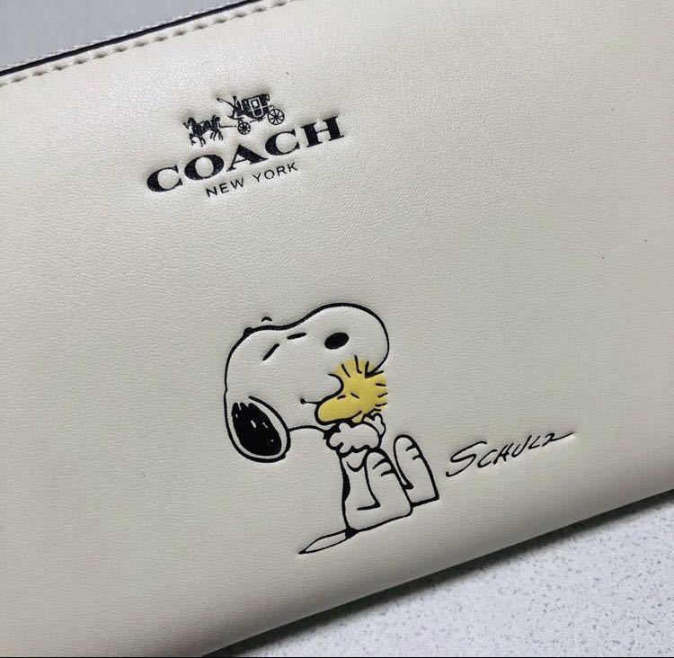 ☆ COACH コーチxピーナッツ限定コラボ スヌーピープリント 長財布