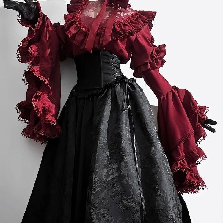 2024年新作 万聖節 ゴシック風ロリータ コスプレ衣装 ゴスロリ ドレス