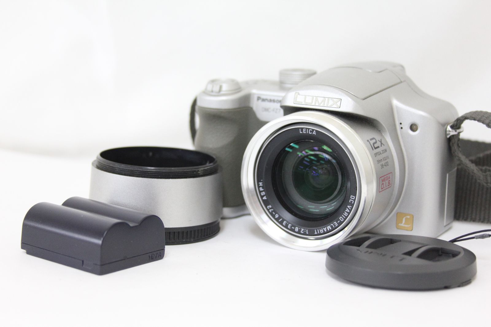 返品保証】 パナソニック Panasonic LUMIX DMC-FZ7 12x バッテリー付き 