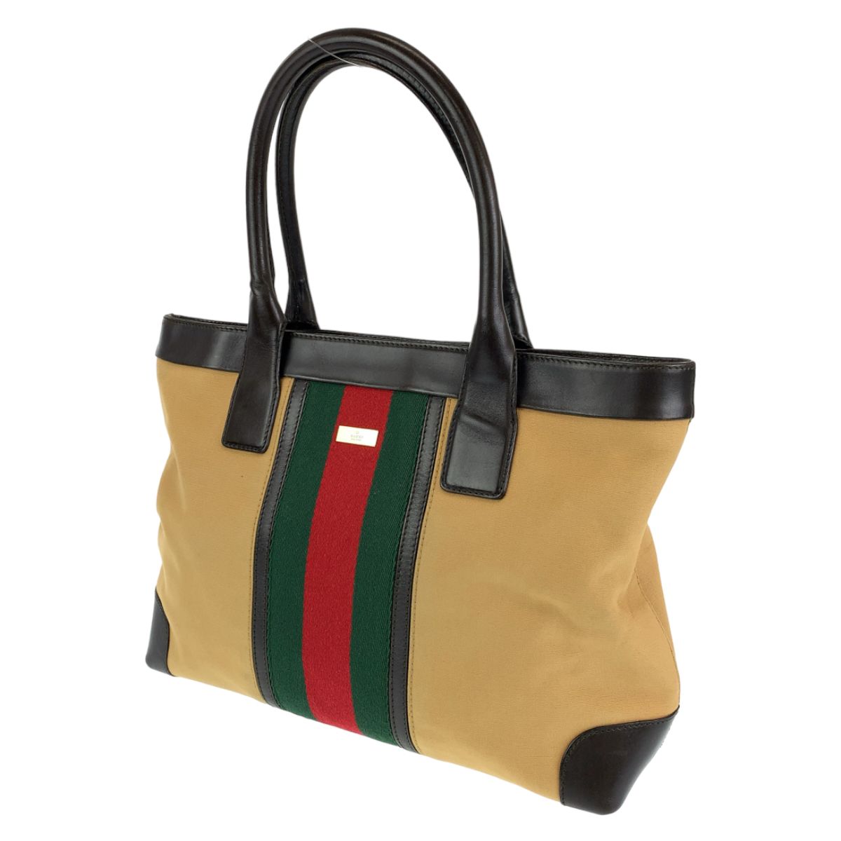 美品】GUCCI グッチ GG キャンバス レザー トート 002 1119