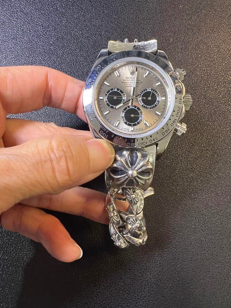 ⭐️JEN Watch 全花コマウォッチクラッシュベルト 17cm 刻印有 - メルカリ