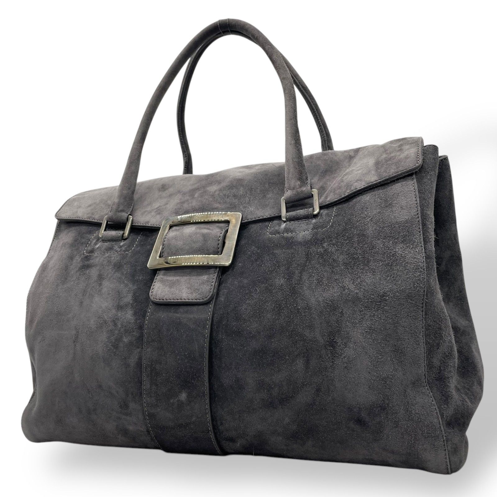 極美品 Roger Vivier ロジェヴィヴィエ ハンドバッグ A4収納 トート 