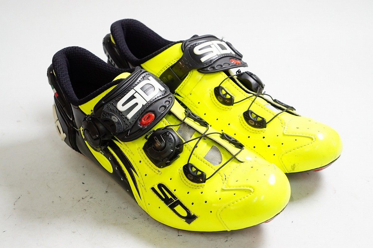 SIDI wire carbon サイズ40.5 ロードシューズ イエロー SIDI 「シディ」 WIRE CARBON サイズ40.5 シューズ / バイチャリ