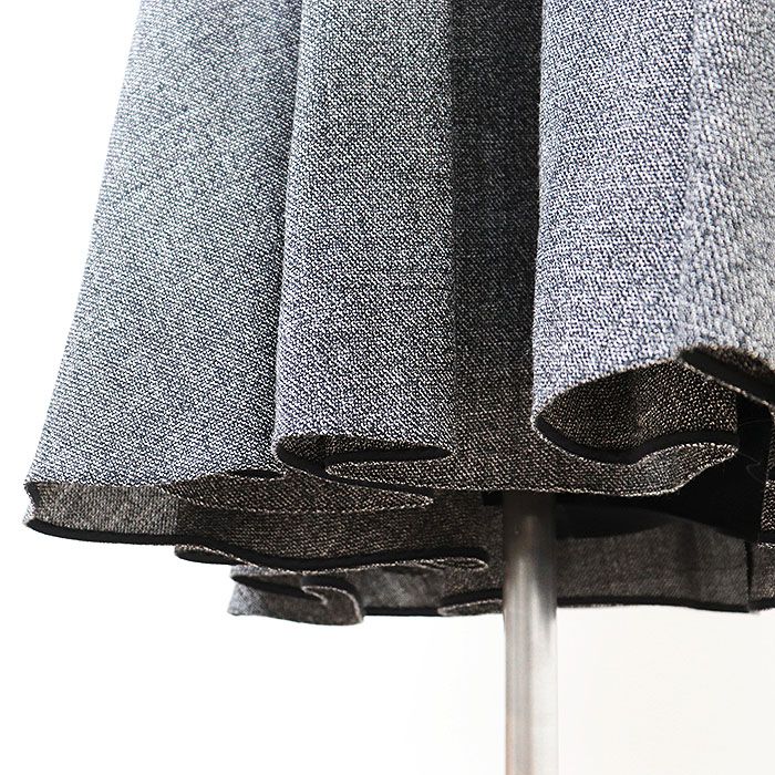 Christian Dior クリスチャン ディオール ロングスカート フ シルエット ツイード ウール チュール ウエストパーツ取外可 ボトムス レディース サイズ 42 グレー ブラック 灰色 黒 イタリア製 GULLKHAN_COM