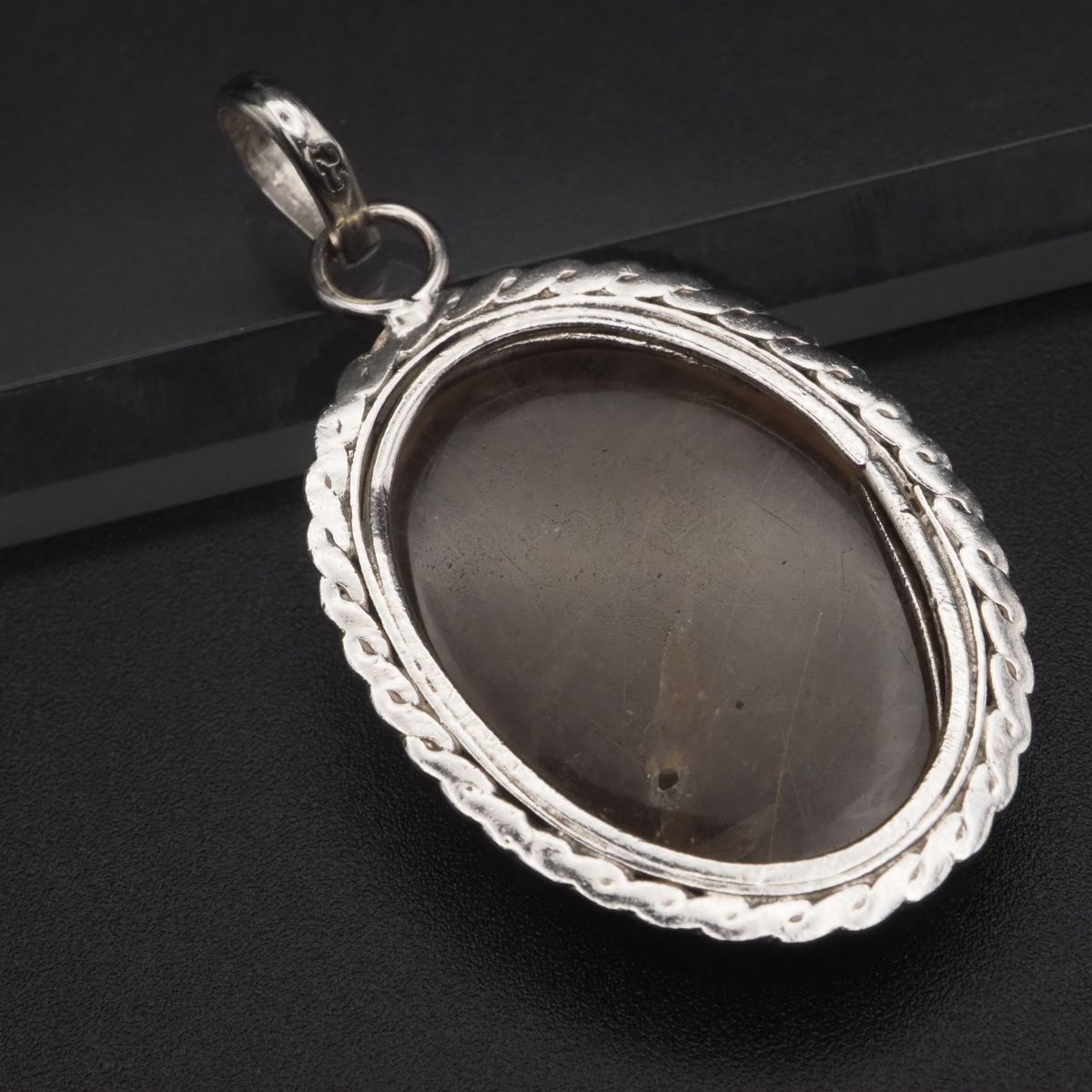 G894 ルチルクォーツ ペンダント トップ デザイン シルバー チャーム