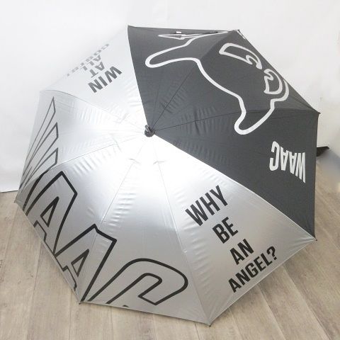ワック WAAC ゴルフ パラソル 傘 晴雨兼用 WAACKY ワッキー ブラック シルバー