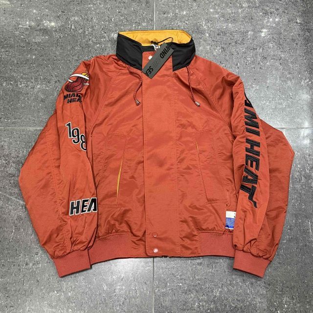 90s NBA マイアミヒート　ナイロンジャケット WIND AND SEA NBA MIAMI HEAT NYLON BLOUSON SIZE-M ウィン