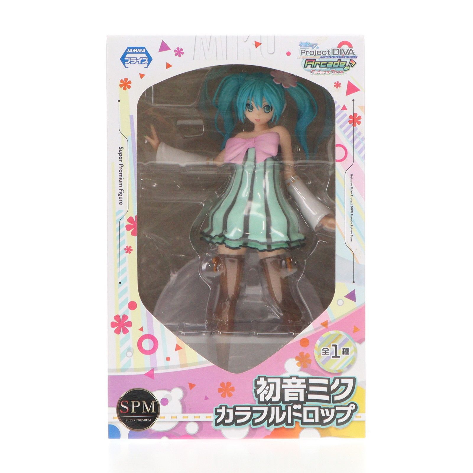 初音ミク Project DIVA Arcade Future Tone SPMフィギュア “初音ミク-カラフルドロップ” ggw725x Project Diva Arcade Future Tone Colorful Drop Ver Hatsune