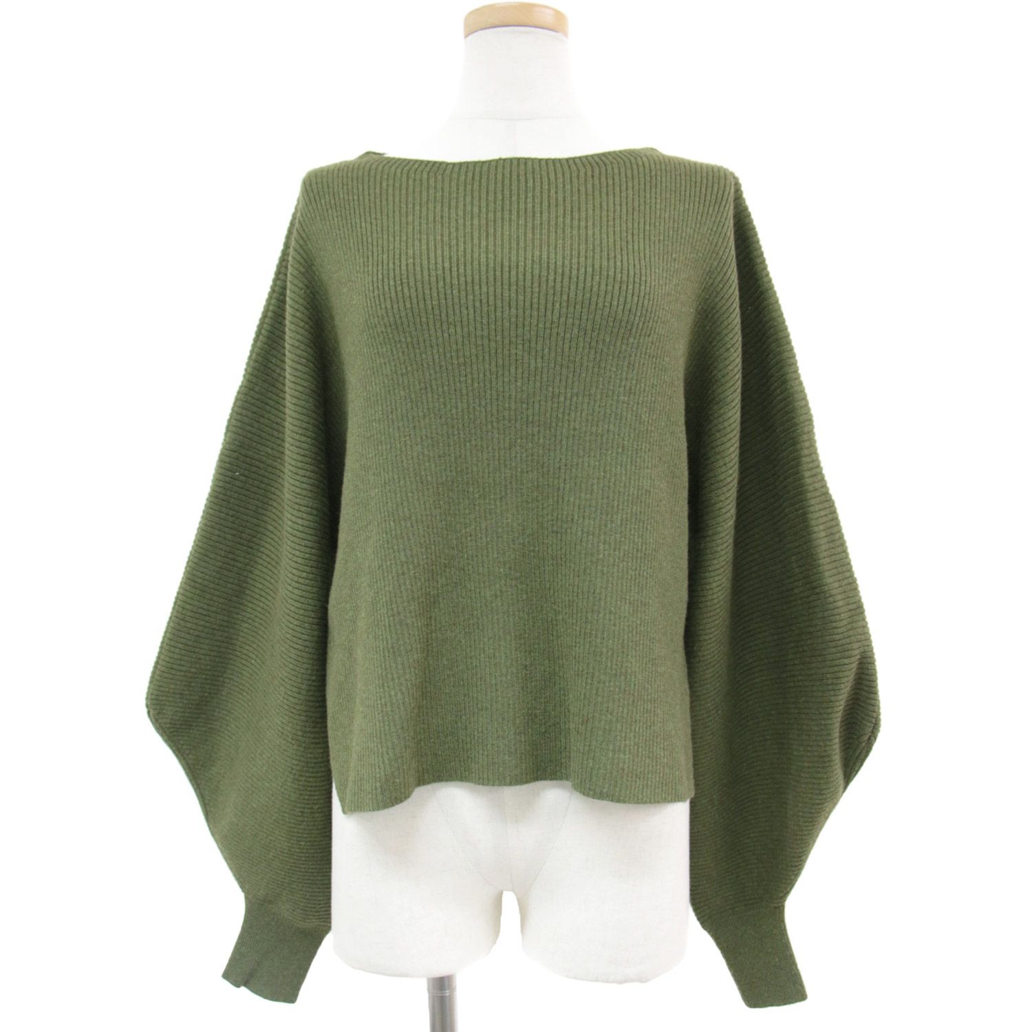 Curensology リブクロップドニットプルオーバー カレンソロジー リブ