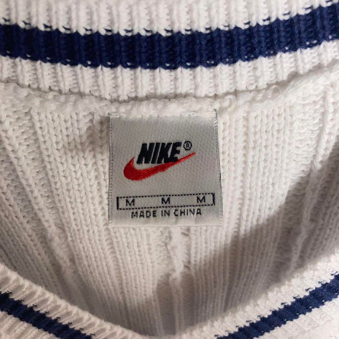 新品未使用タグ付き】NIKE ケーブルベスト 刺繍ロゴ 銀タグ 90s