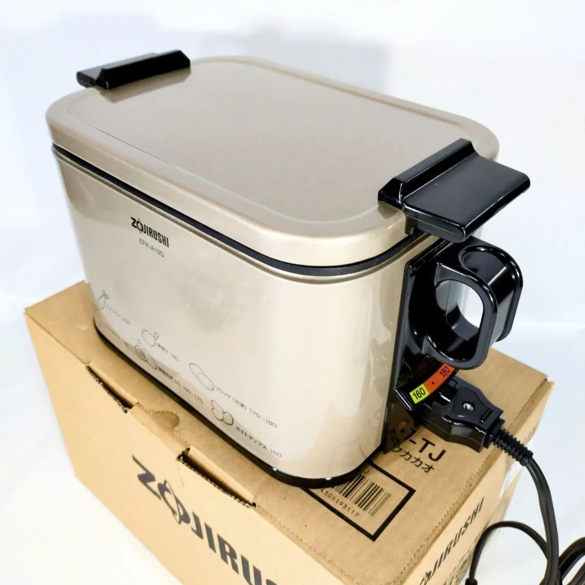 未使用・保管品】象印 ZOJIRUSHI 電気フライヤー あげあげ EFK